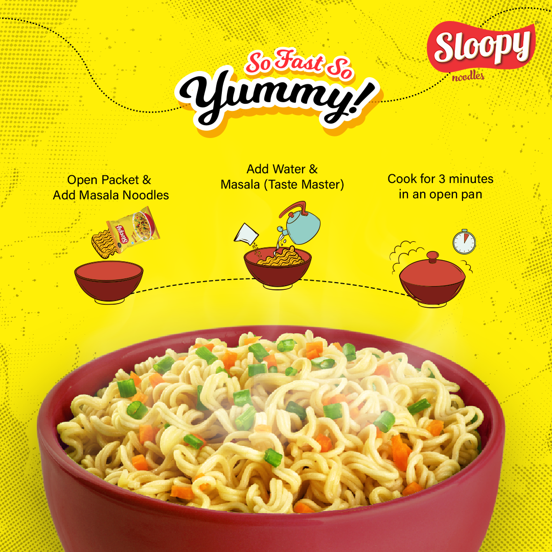 Sloopy Noodles - The fastest food, for instant hunger 😋😍...