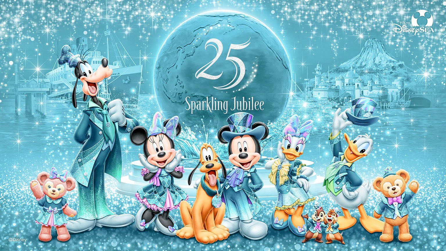 Tokyo DisneySea 25th anniversary Jubilee Blue merchandise