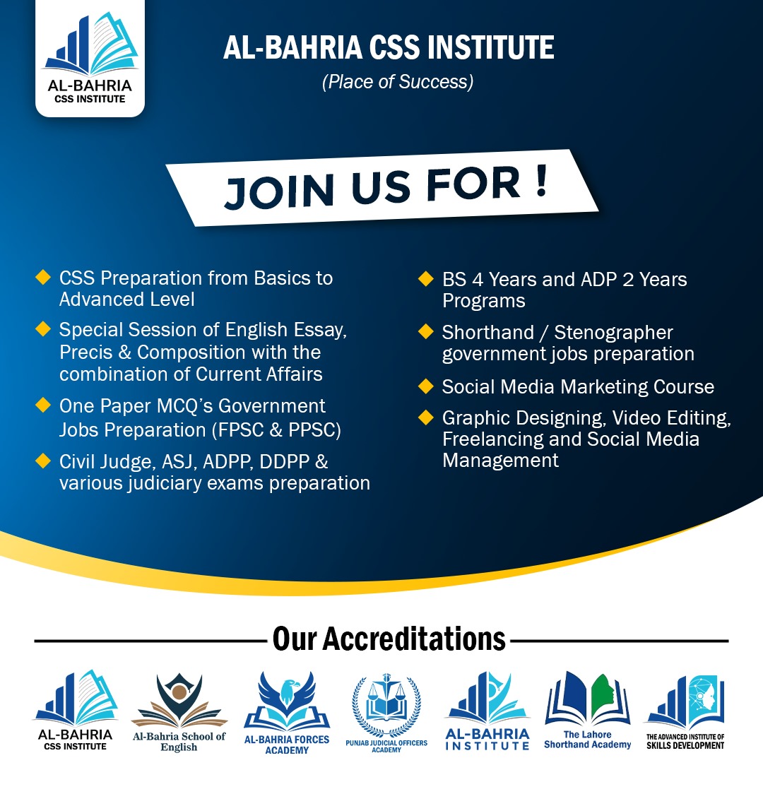 Al-Bahria CSS Institute stands as... - Al Bahria CSS Academy | Facebook