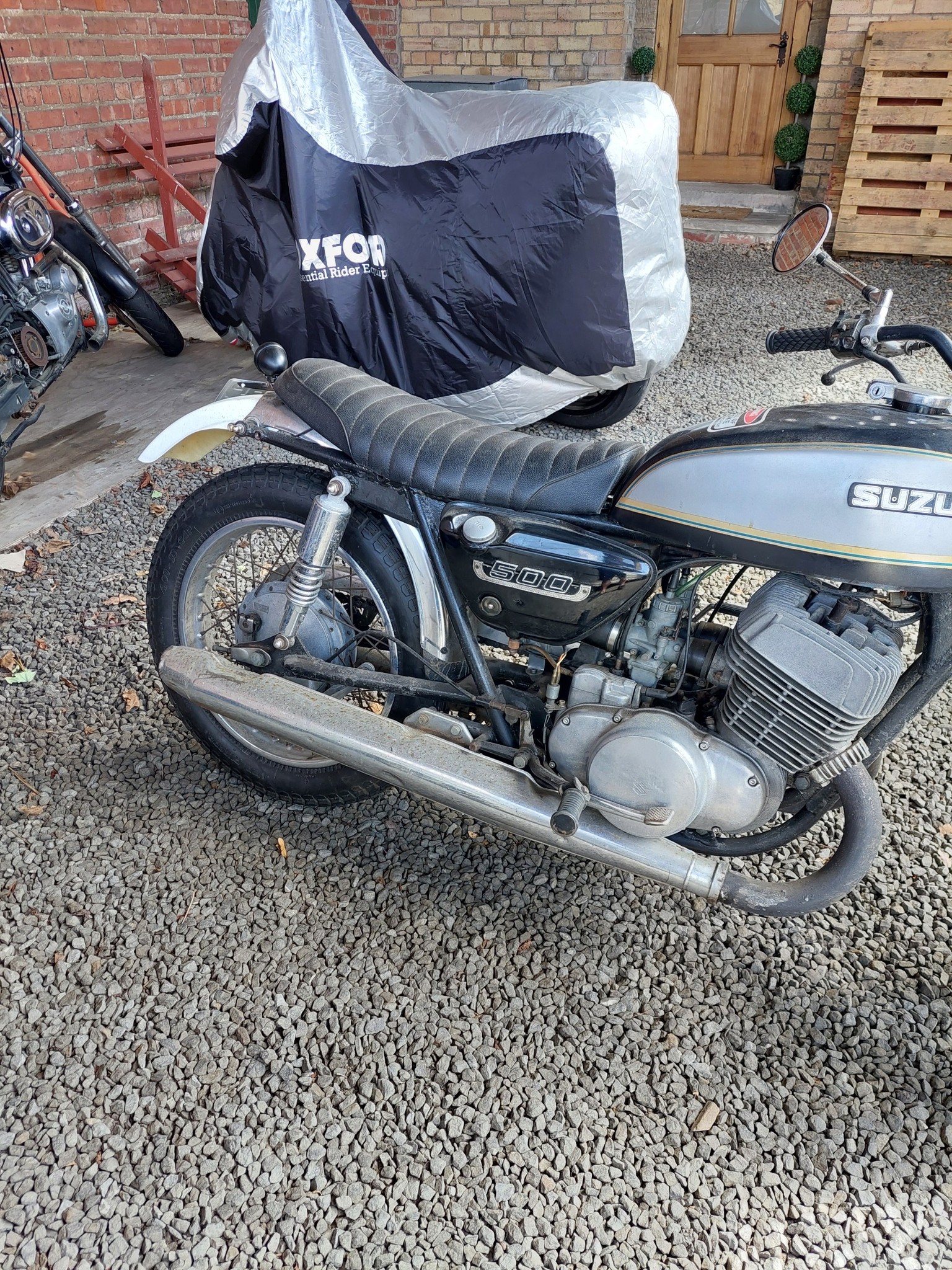 SUZUKI T500 gt500 チャンバー