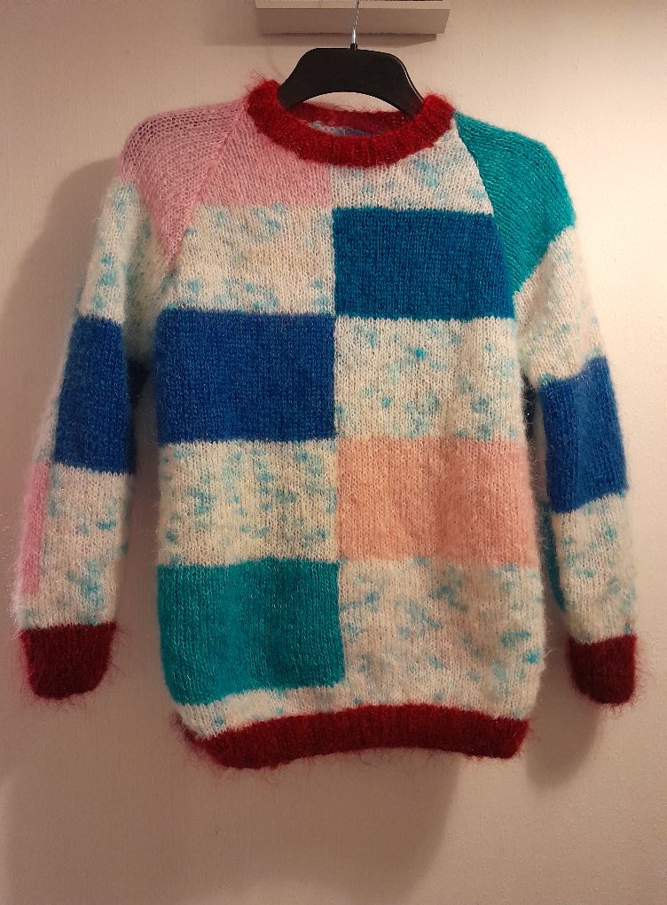 💙Mohair knit top written pattern link on comments