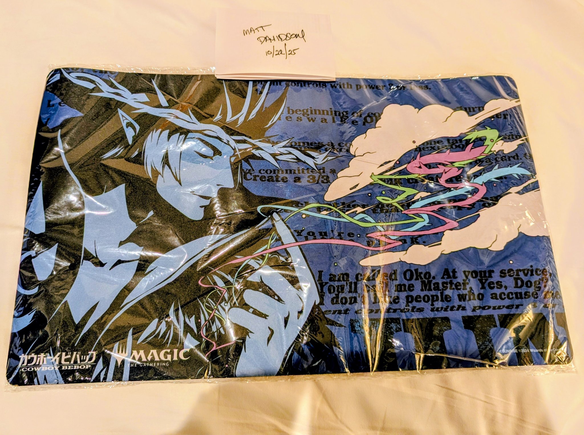 New Cowboy Bebop Magic: The Gathering playmat for sale