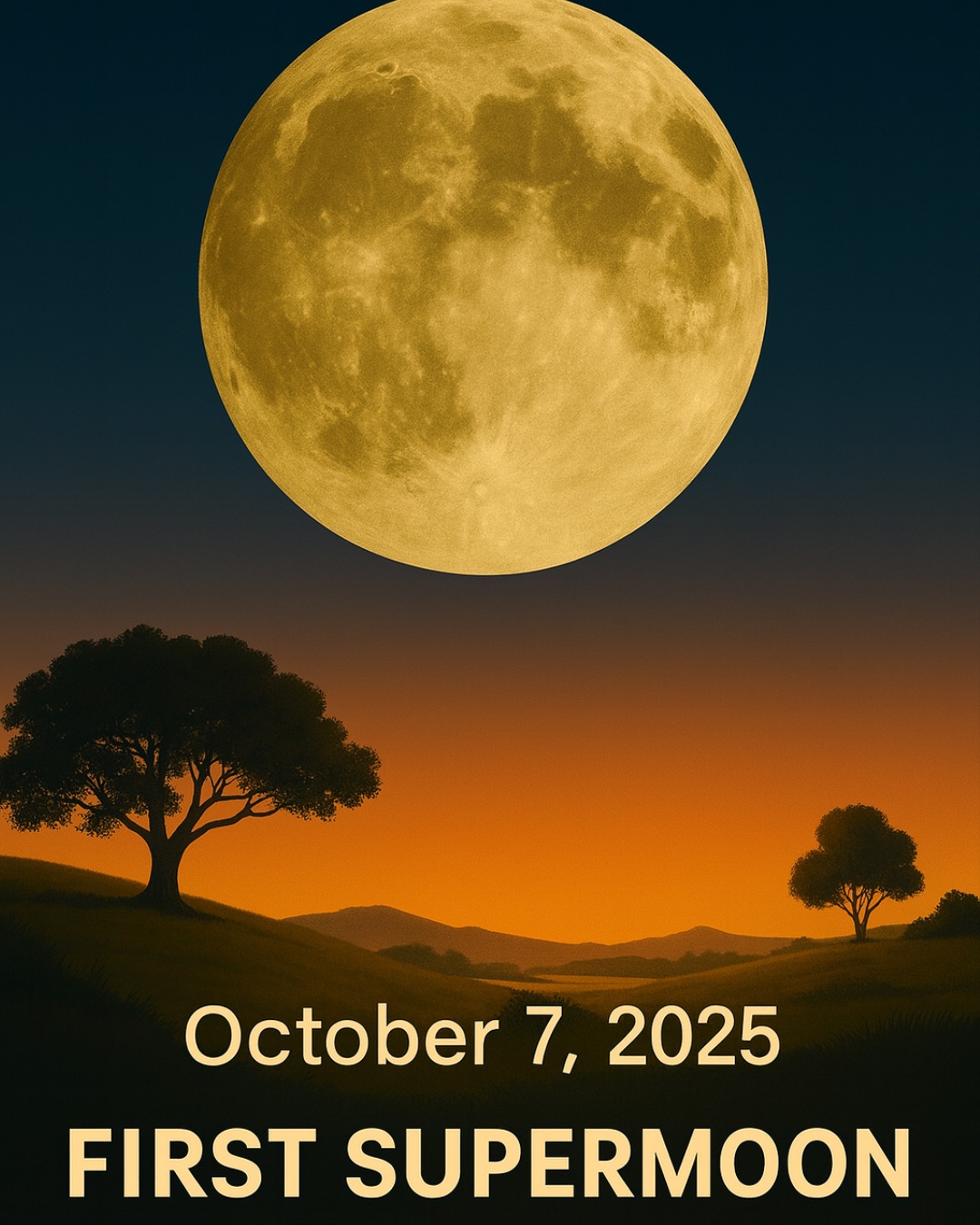 The beauty of planet | 🌲🌕 October 7, 2025 – The First Supermoon 🌕🌲 ...