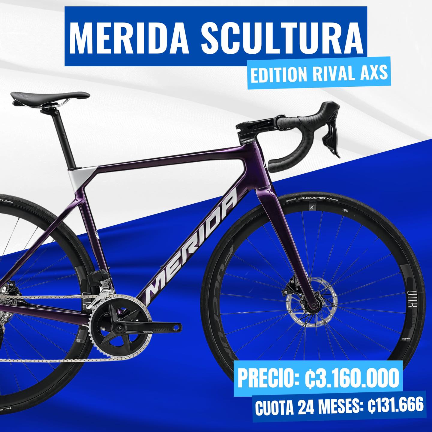 ? BICICLETA #MERIDA SCULTURA RIVAL ? Con tan solo 997 G de peso 