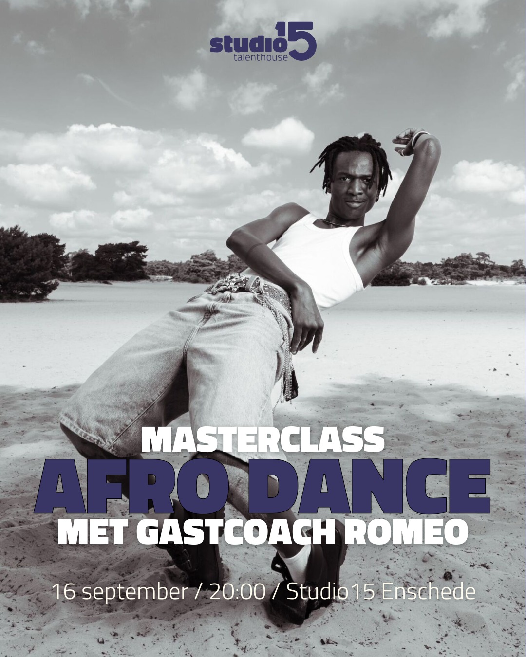 Studio15 - 𝗠𝗮𝘀𝘁𝗲𝗿𝗰𝗹𝗮𝘀𝘀 𝗔𝗳𝗿𝗼 𝗗𝗮𝗻𝗰𝗲 💥 Op 16 september komt Romeo een ...