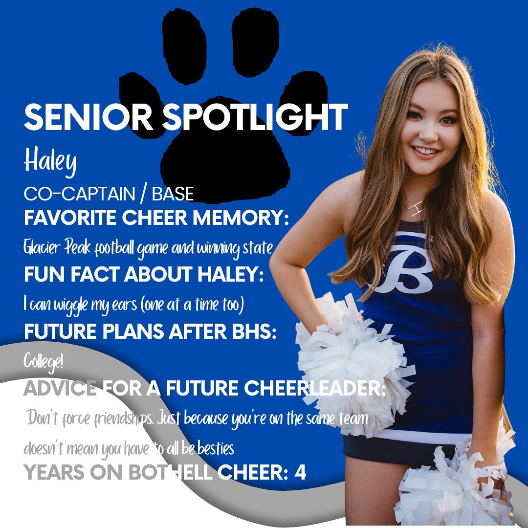 Bothell - Haley is a 4th year, co-captain that has been die-hard for ...