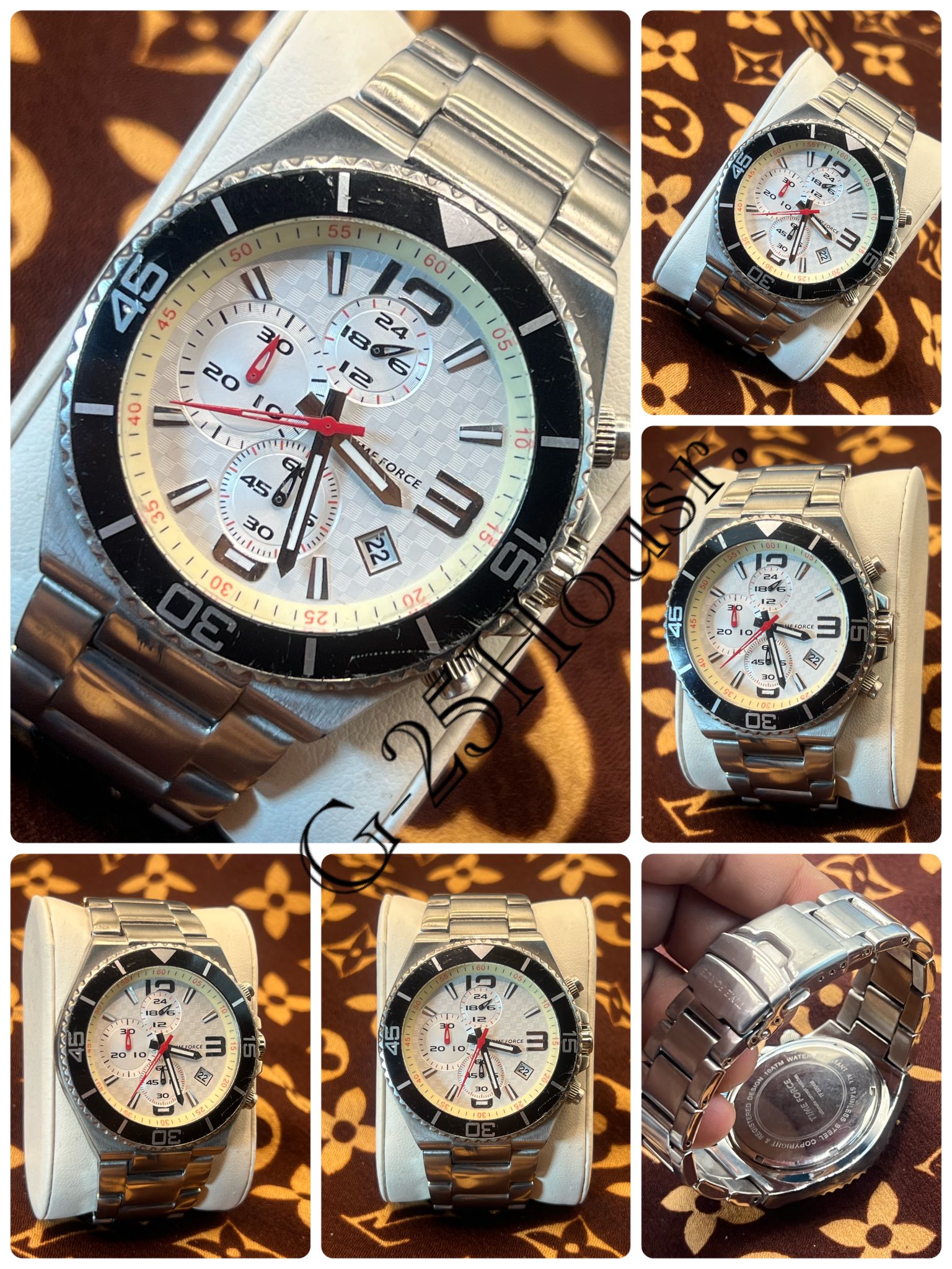 G-25 - 🛑🛑🛑เปิดประมูล🛑🛑🛑 🛑แบรนด์ TIME FORD CHRONOGRAPH 🛑ระบบ Quartz 🛑 ...
