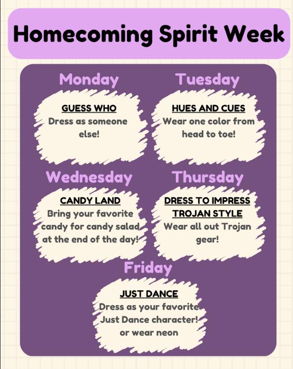 Homecoming Spirit Week Themes