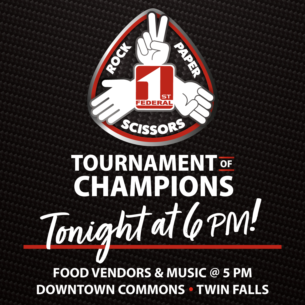 First Federal Rock Paper Scissors Tournament - Don't forget! The First ...