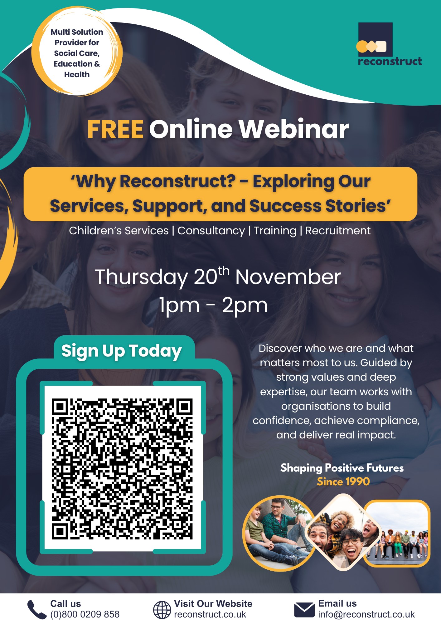 Reconstruct - 2 Days to go! Real stories. Real change. Real impact ...