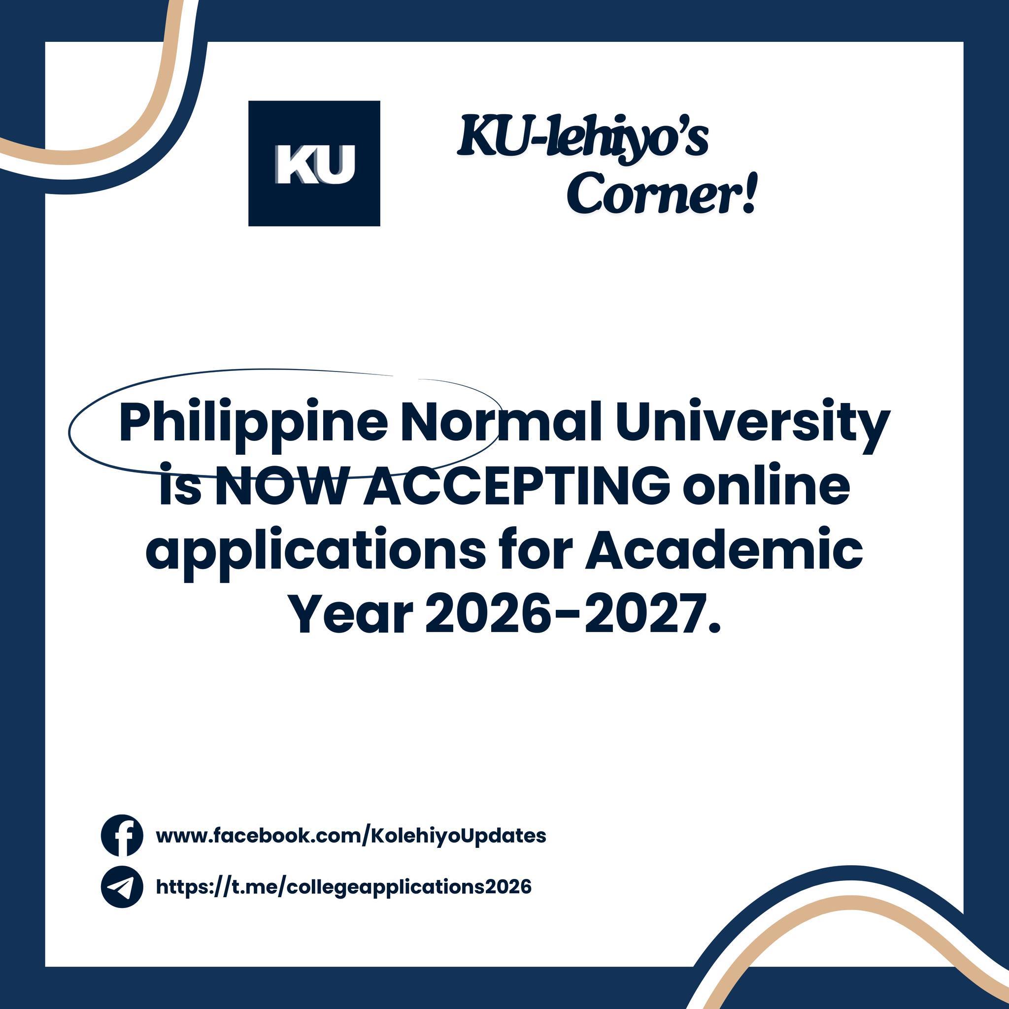 Kolehiyo - #KUlehiyosCorner | PNUAT 2026 IS NOW OPEN! 🧑‍🏫 ICYMI ...
