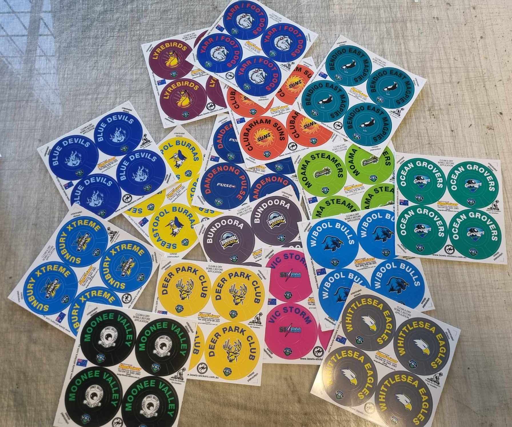 Bowls Stickers