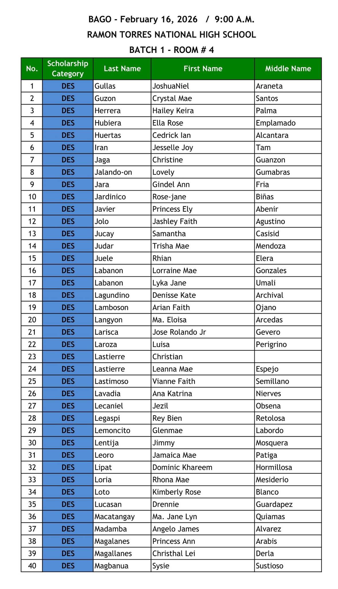 NOSP - 𝐔𝐏𝐃𝐀𝐓𝐄𝐃: NOSP QUALIFYING EXAMINATION FOR SCHOOL YEAR 2026-2027 ...