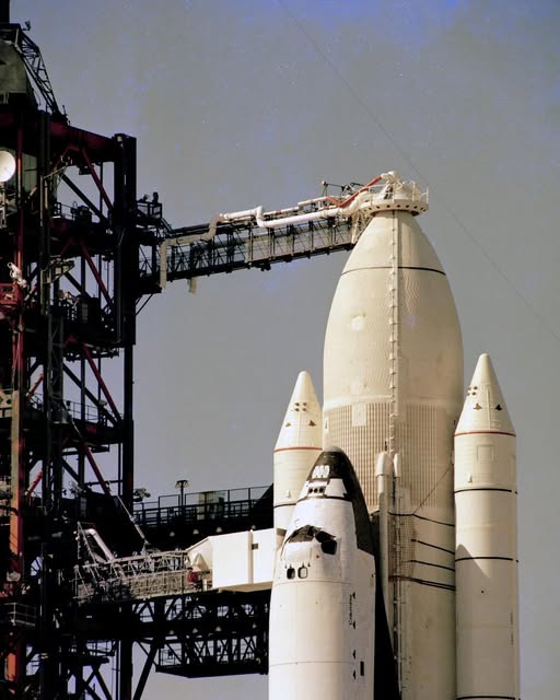 Space - CAPE CANAVERAL, Fla. – The upper part of the space shuttle ...