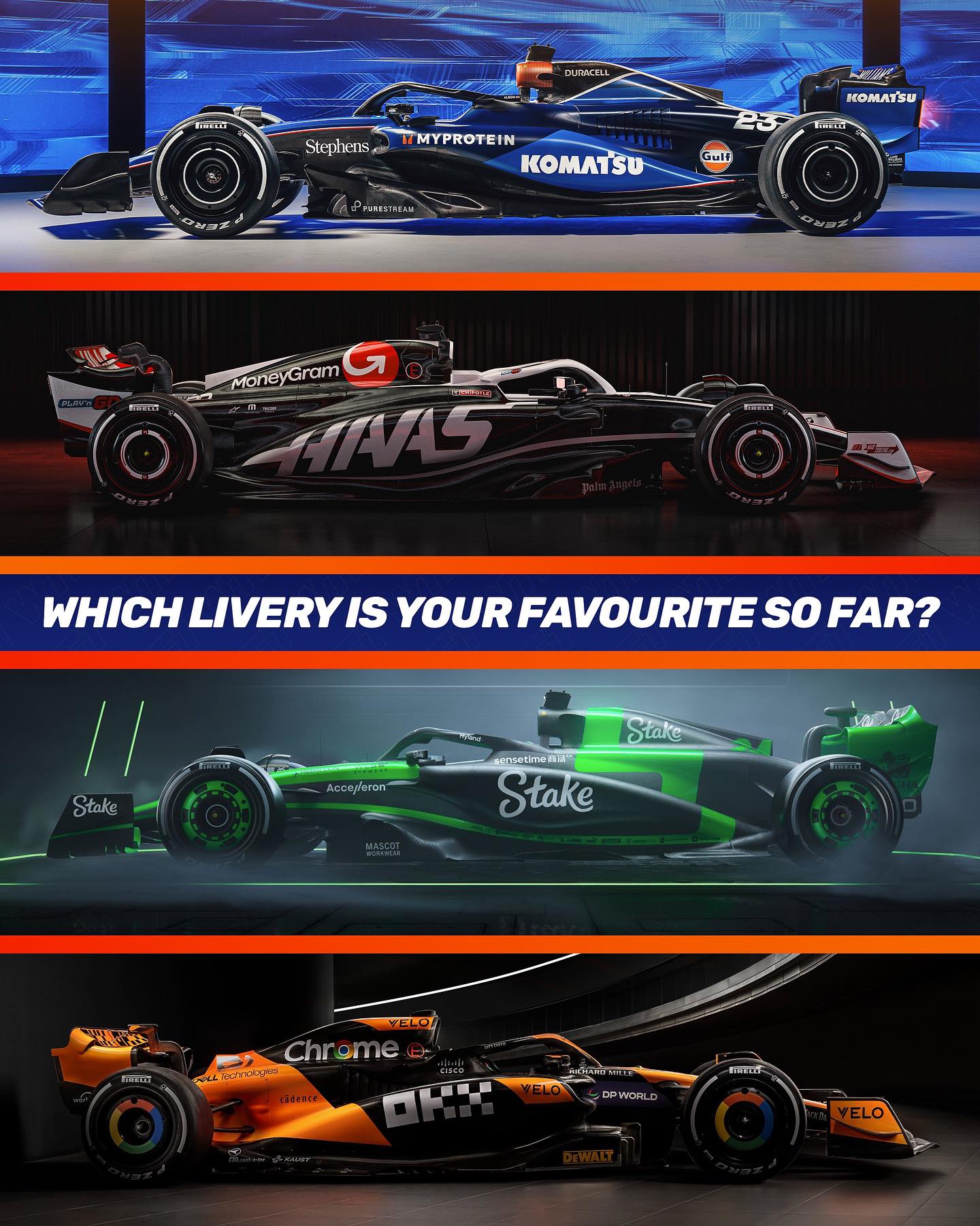 WTF1 - Which livery is your favourite? | Facebook
