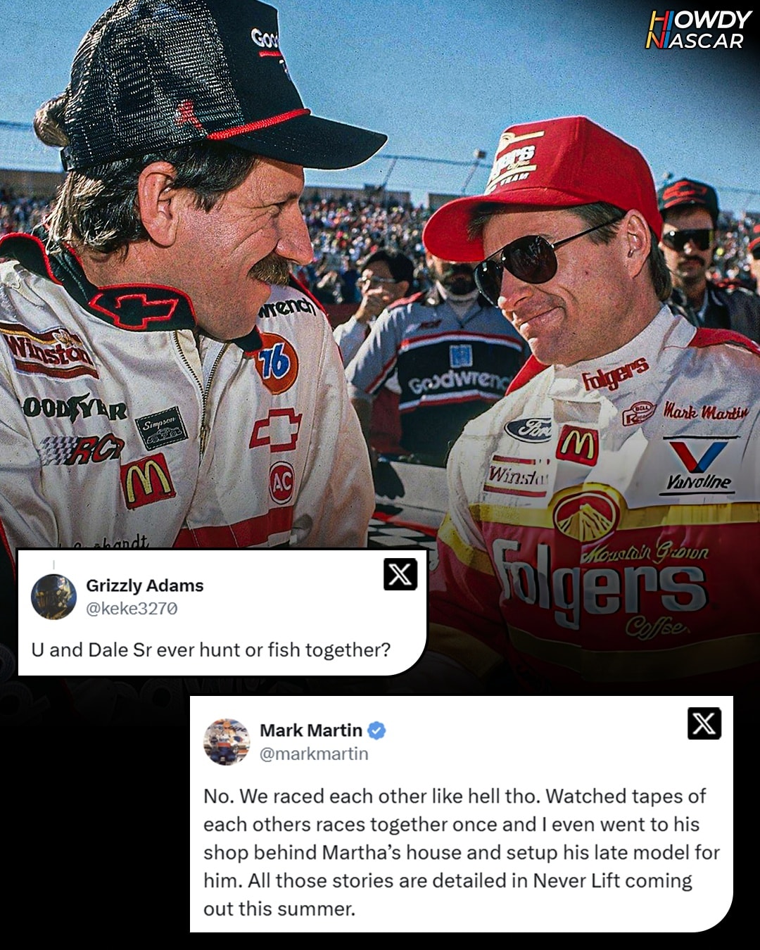 Howdy - Mark Martin answers a Fan Question about him and Dale Earnhardt ...