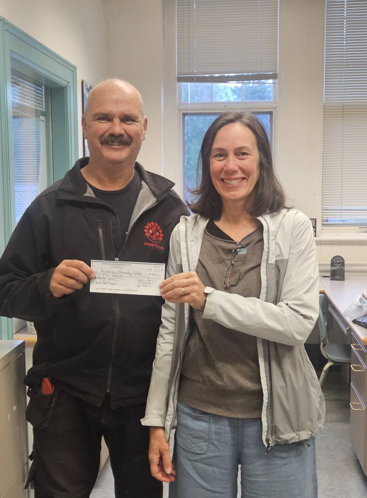 Kin - Armstrong Elementary accepted a $500 cheque for their breakfast ...