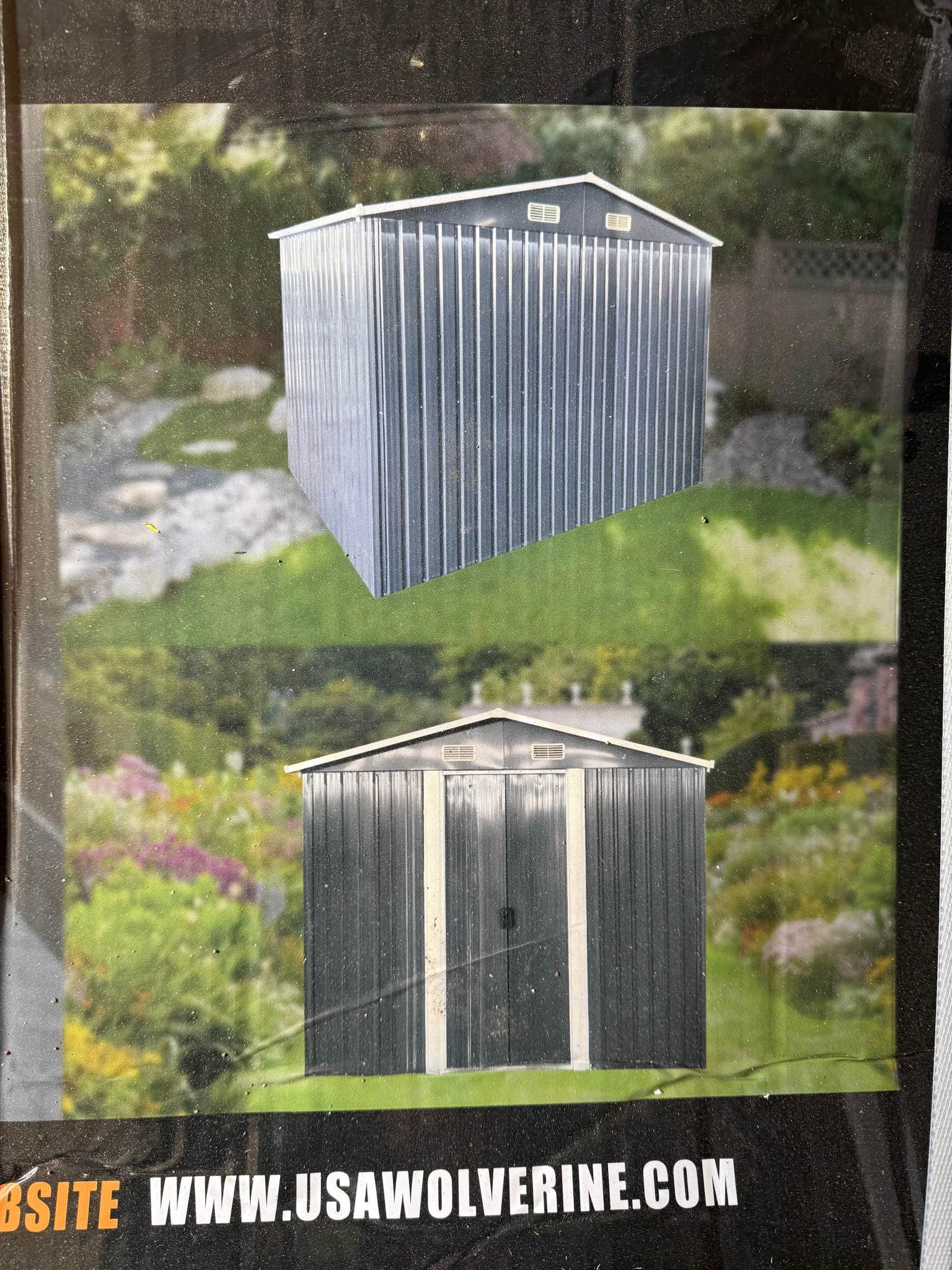 8’ x 8’ Galvanized Metal Shed Apex roof - Storage Sheds - Northampton