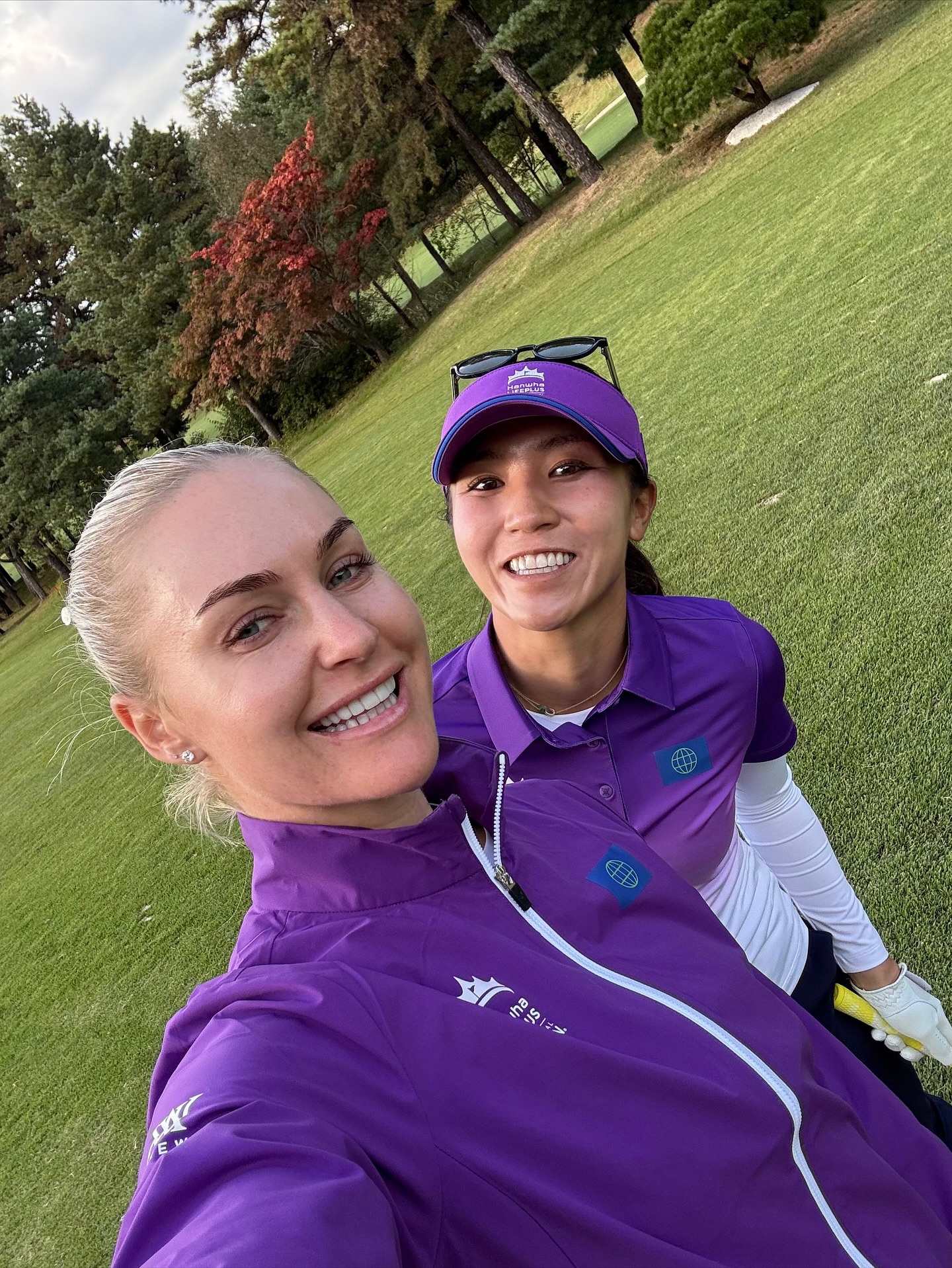 Lydia Ko and Charley Hull team up for four-ball golf