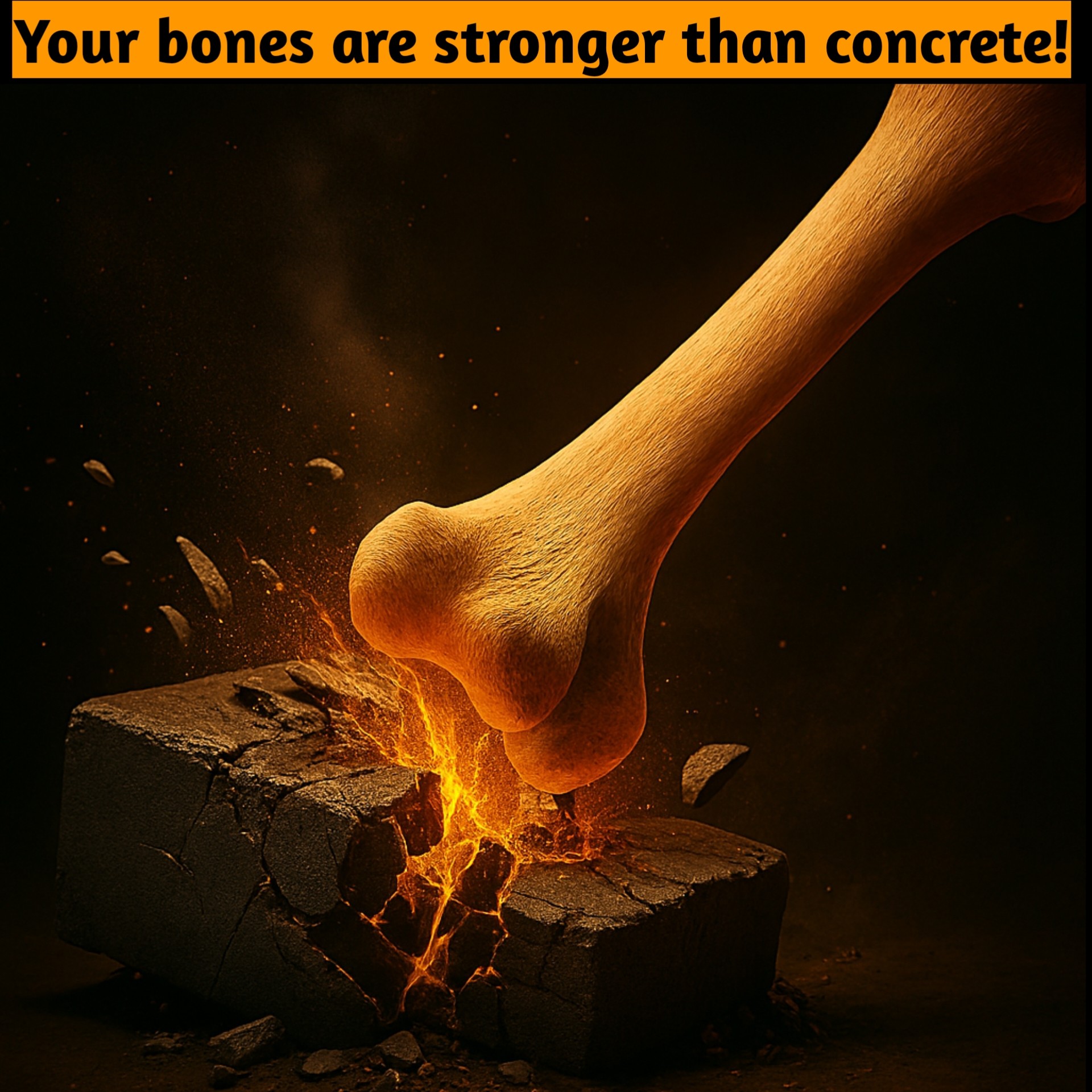 Weird Facts | Your bones are stronger than concrete | Facebook