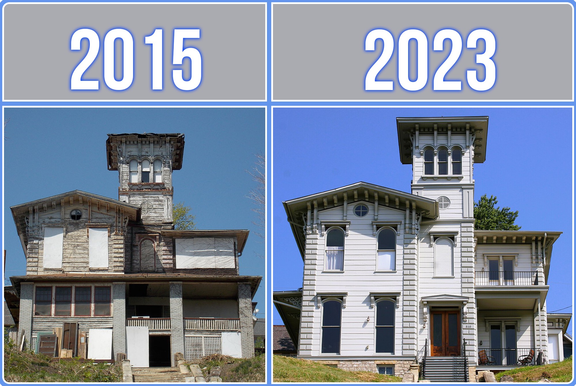 Built in 1856, the Lambrite-Iles-Peterson House was left to rot