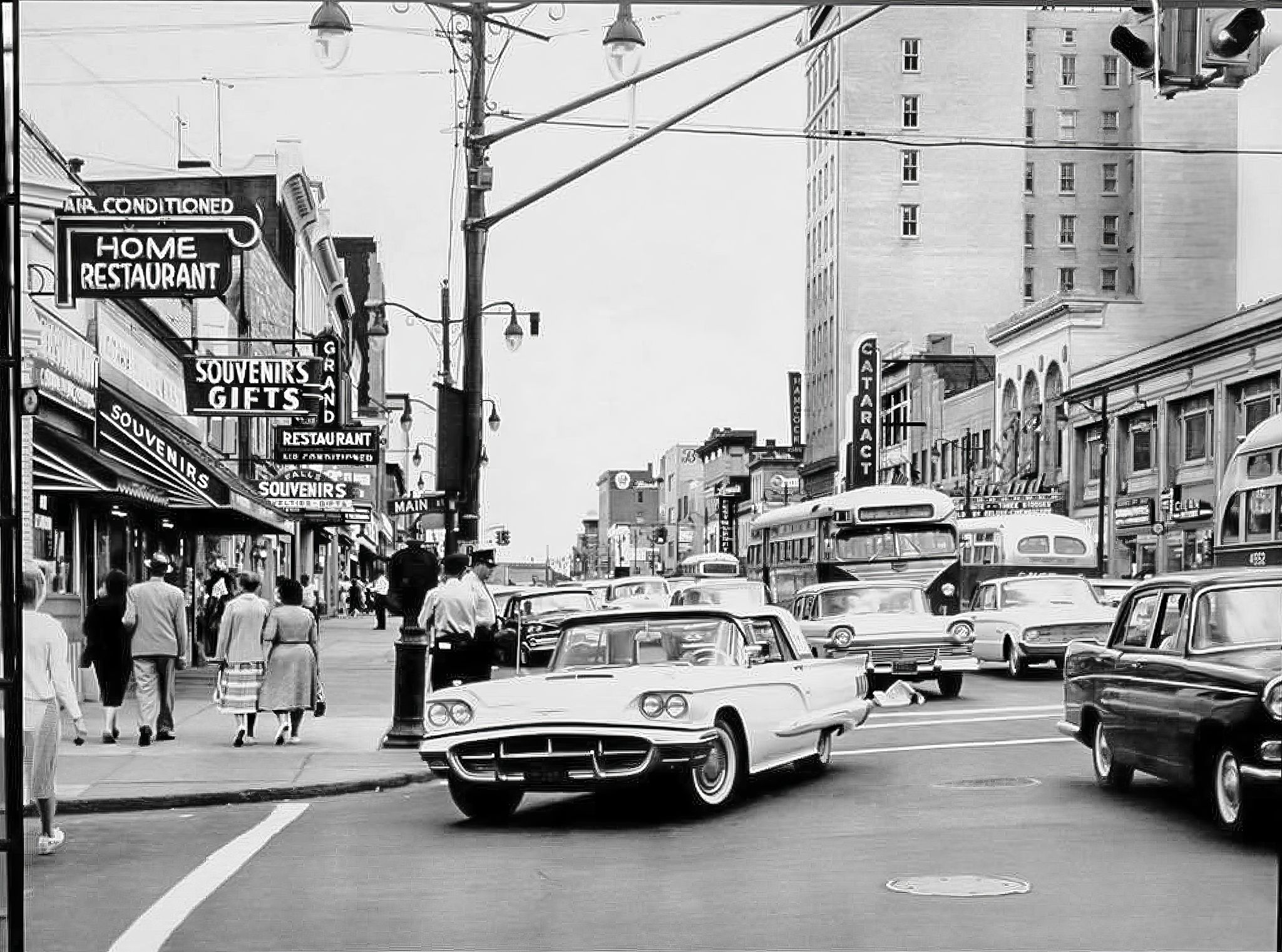 A look at Falls St. & Main Niagara Falls NY 50s and 60s. MEMORIES