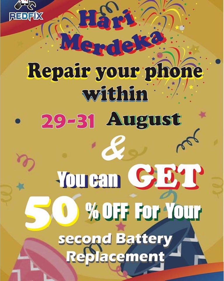 Redfix - TODAY IS LAST DAY ! ! ! ! Let's Celebrate Merdeka with a big ...