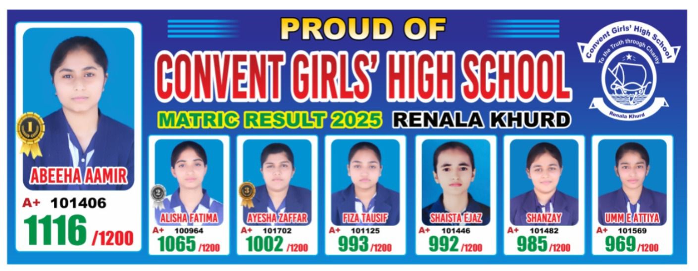 Convent Girls High School Renala Khurd