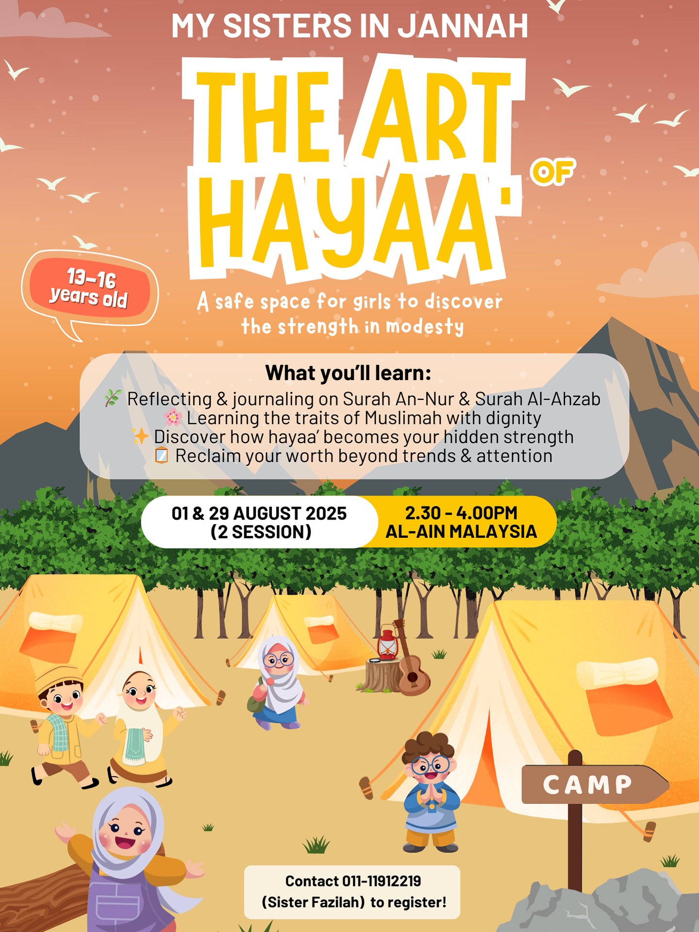 Al-Ain - Sesi terakhir @mysistersinjannah untuk bulan ni tentang “The ...