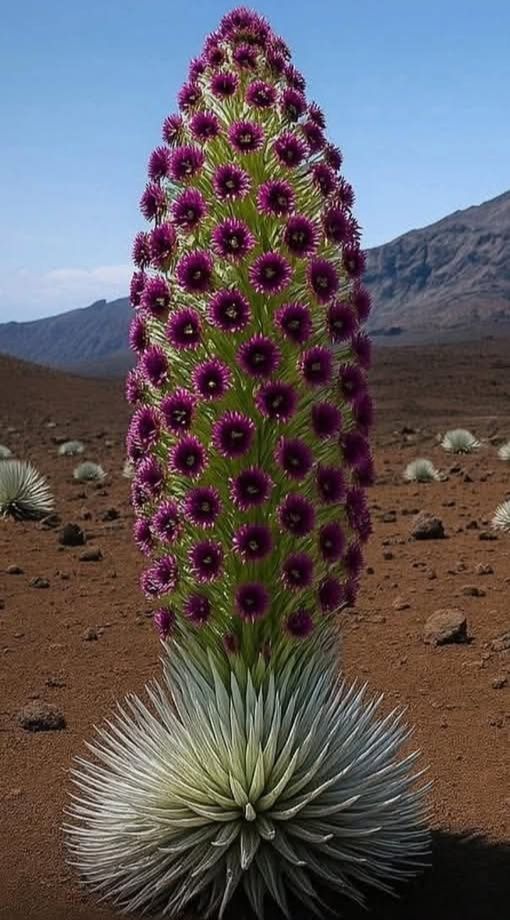 Haleakalā Silversword Plant Blooms Once in a Lifetime on Maui's
