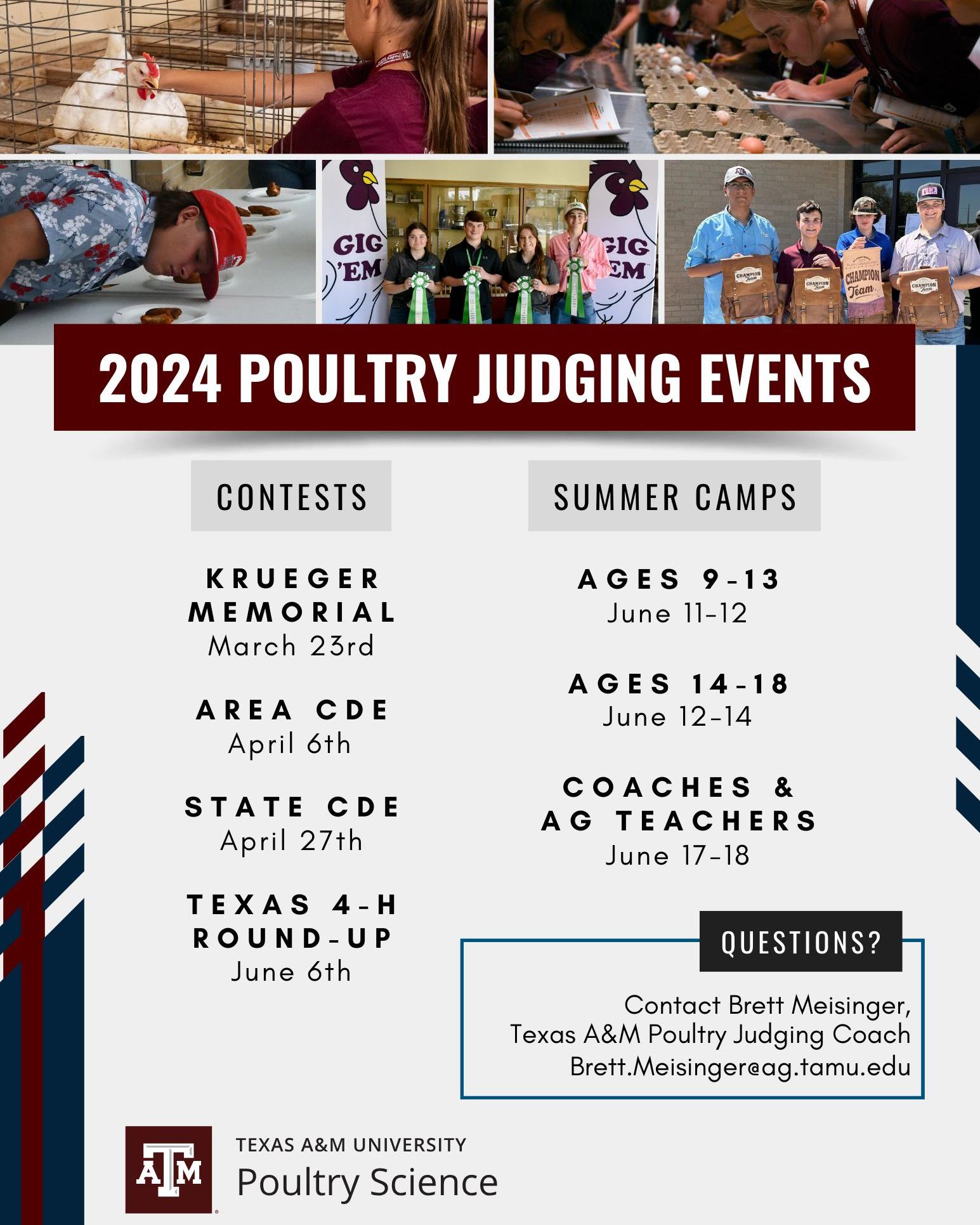 It's time to start... - Texas A&M University Poultry Science