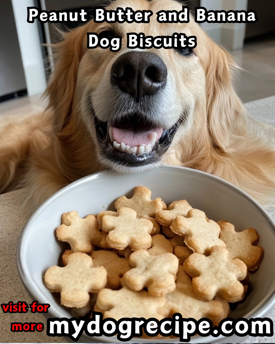 Homemade - Peanut Butter and Banana Dog Biscuits 🥜🍌 These peanut butter ...