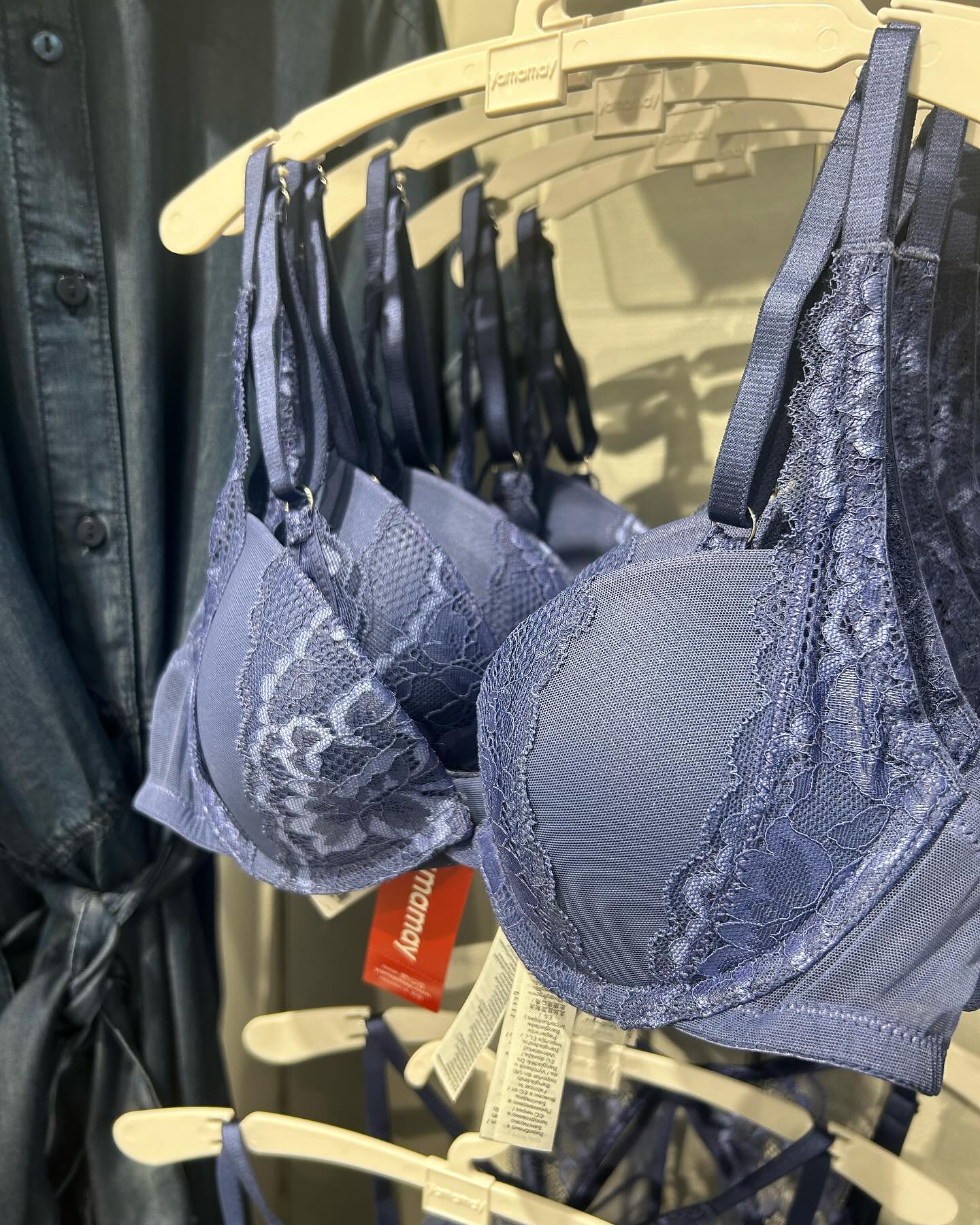 Soutien-gorge Push-up Yamamay 4B - Fantaisie Azulejos Bleu/ocre - Taille IV B - Occasion Très Bon état