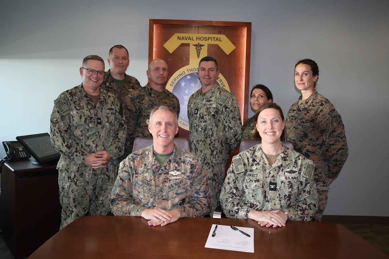 CAPT Sean Hussey (left),... - Naval Hospital Camp Pendleton