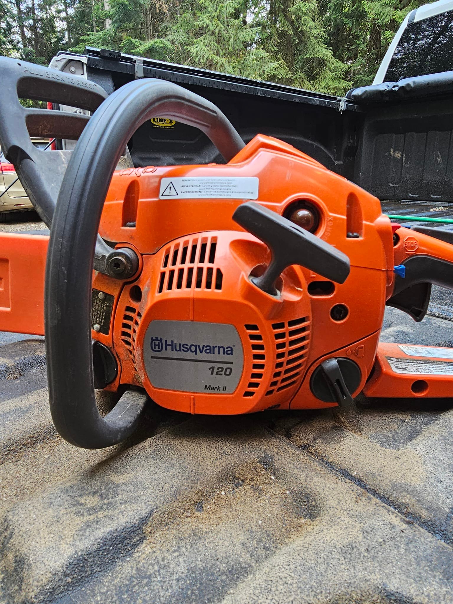 What could be causing a Husqvarna 120 Mark ii saw to die after 
