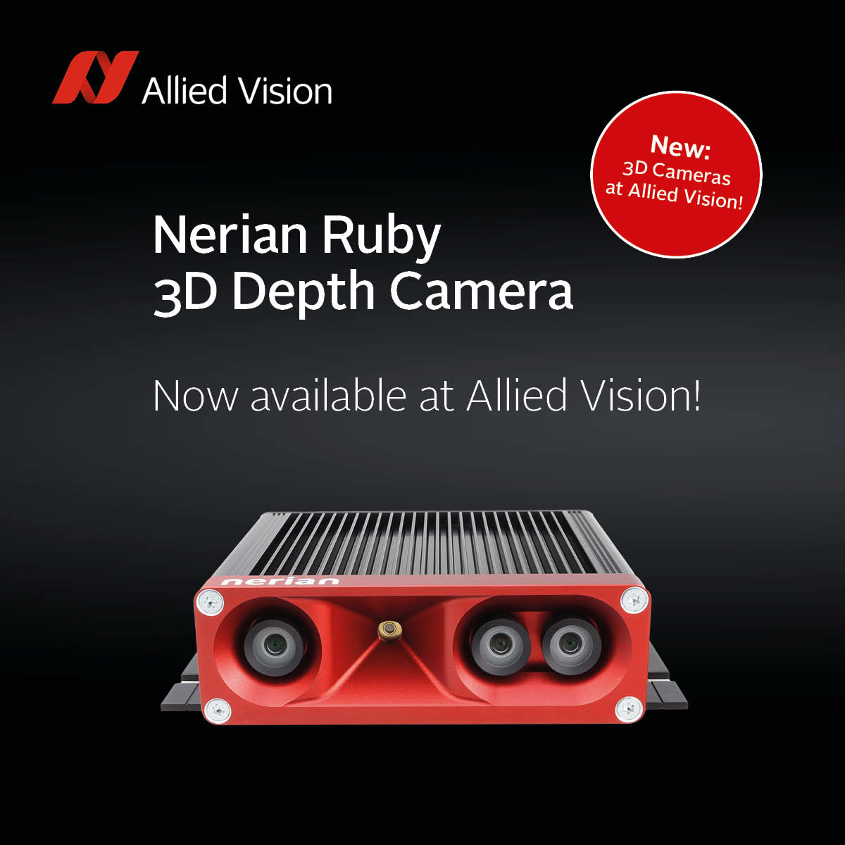 Allied - Now available at Allied Vision: The Nerian Ruby 3D depth ...