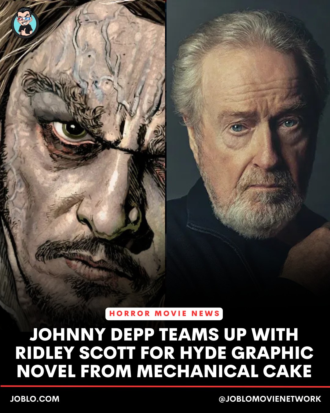 Johnny Depp teams up with Ridley Scott for Hyde graphic novel