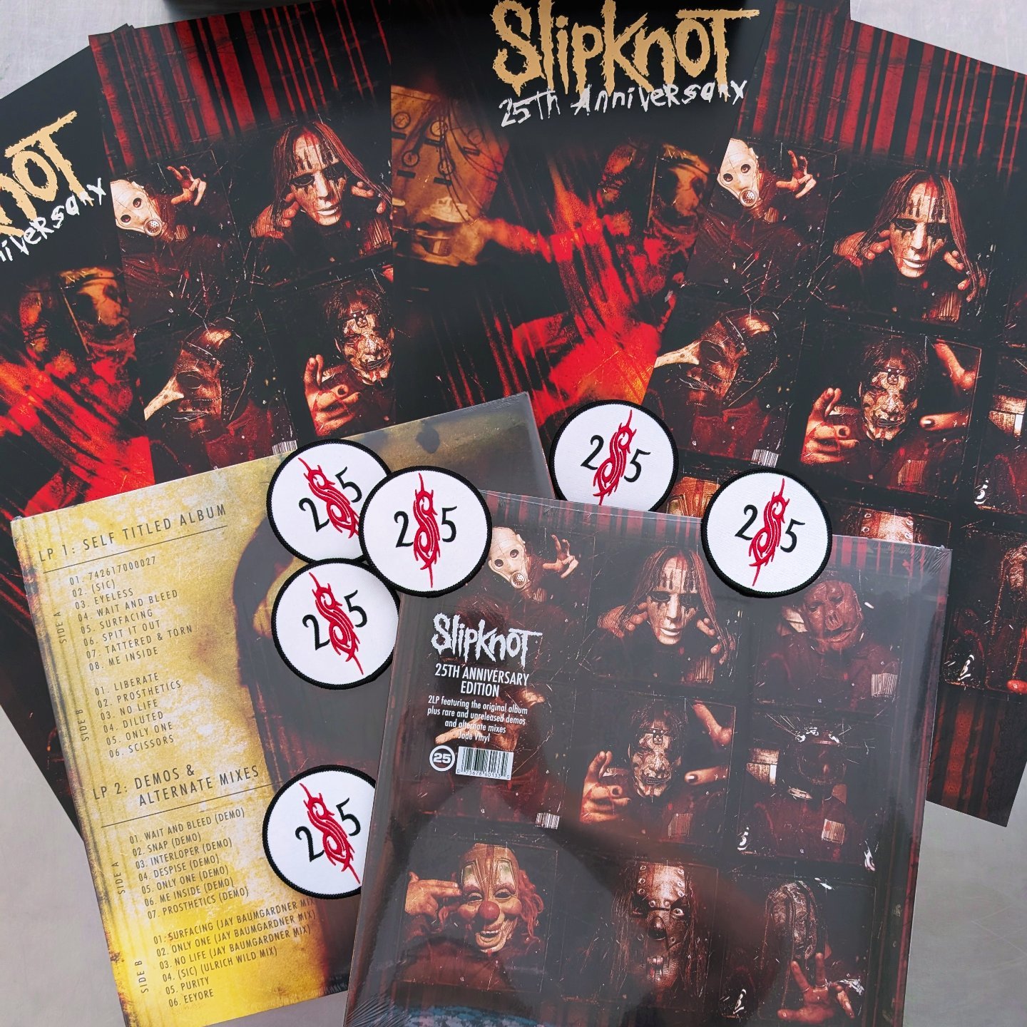 Out tomorrow: #slipknot debut 25th Anniversary edition. 2 LPs on 