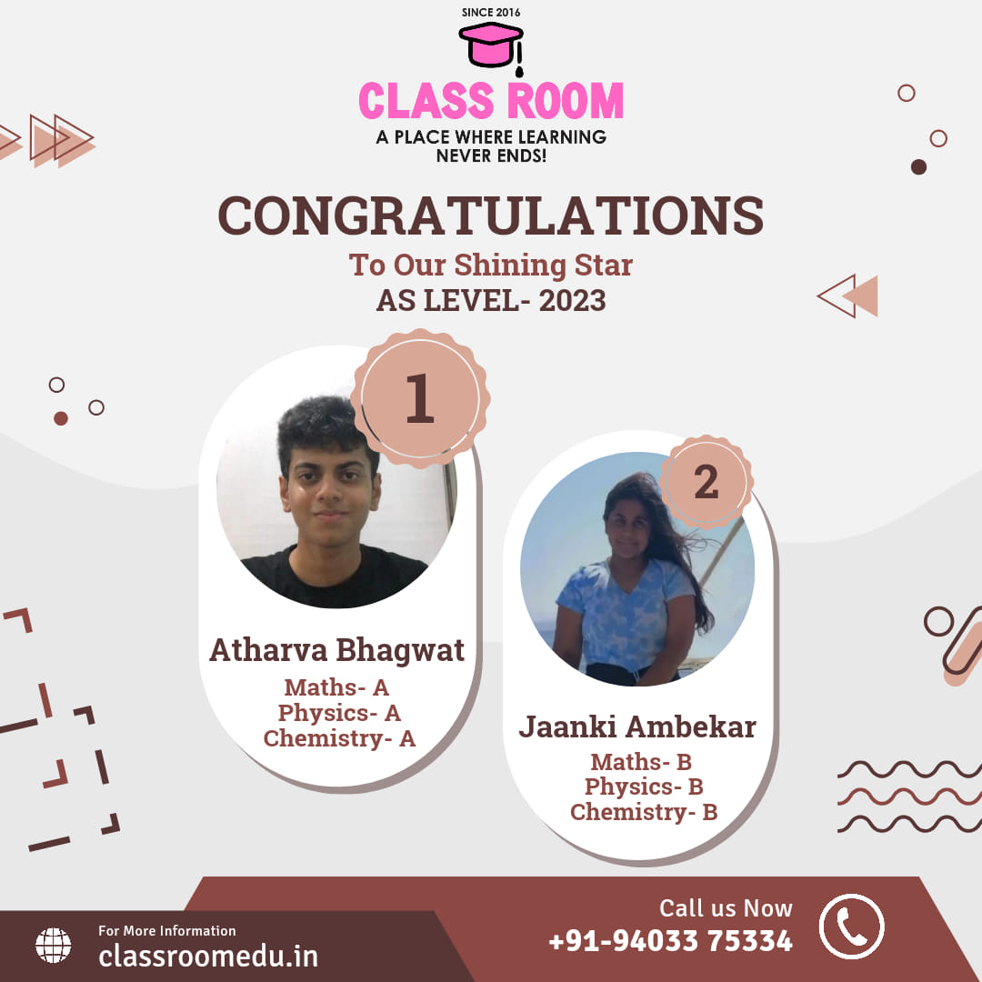 Class - . Unleashing brilliance at AS Level 2023! 🚀 . Atharva Bhagwat ...