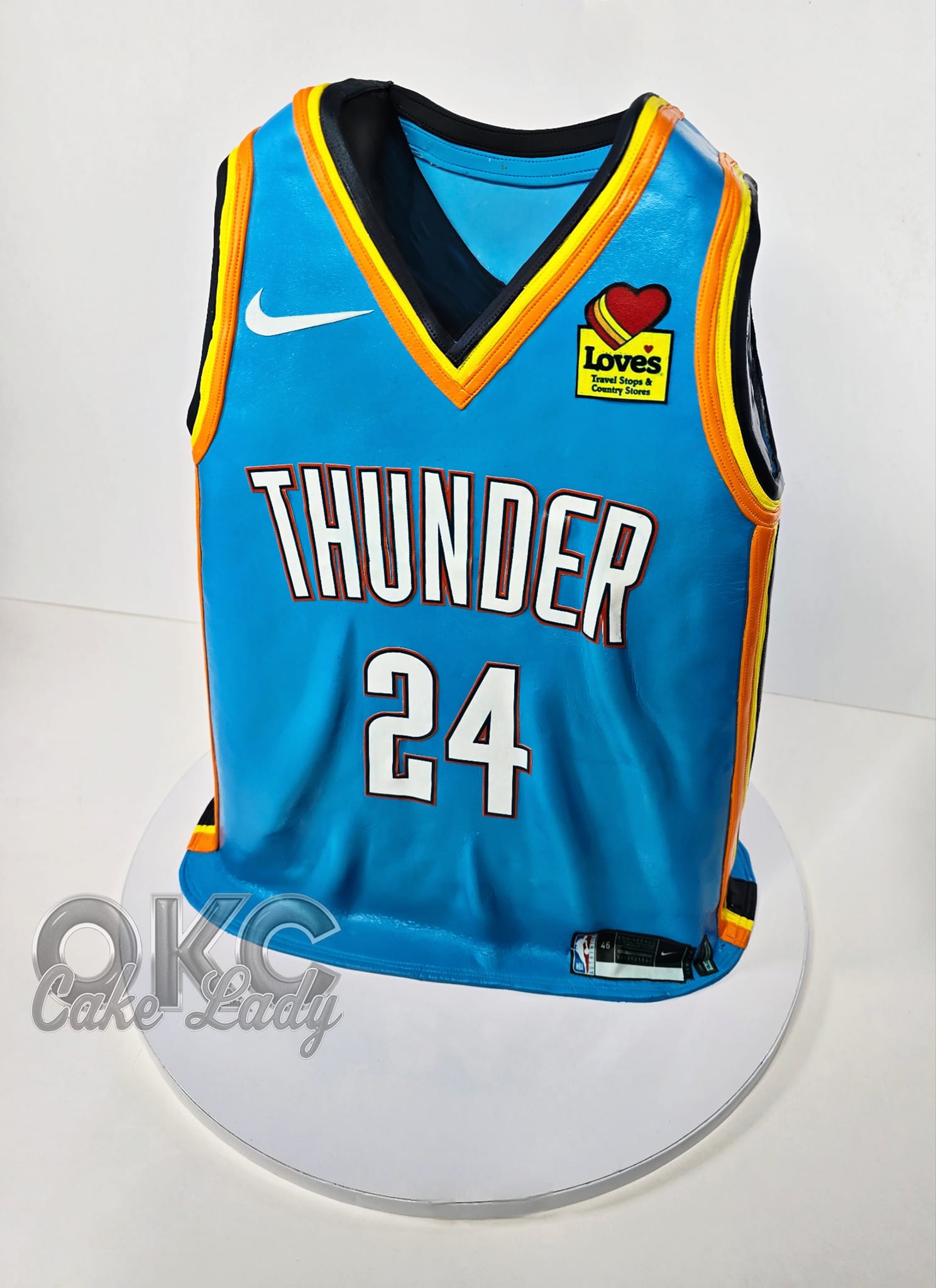 Standing Jersey Cake! 🧡💙 Oklahoma City Thunder 💙🧡