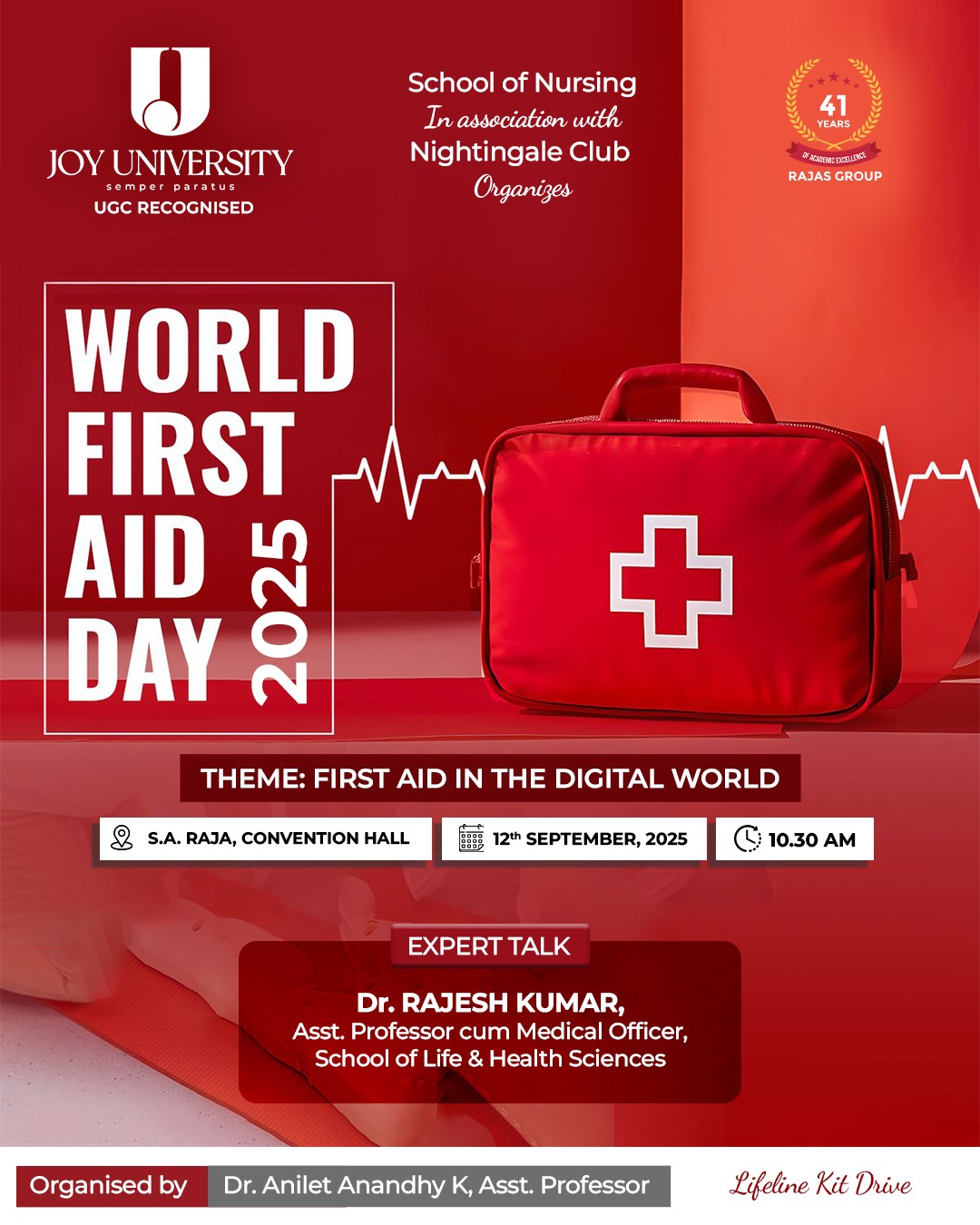 JOY - 🚑 World First Aid Day 2025 🚑 The School of Nursing, in ...