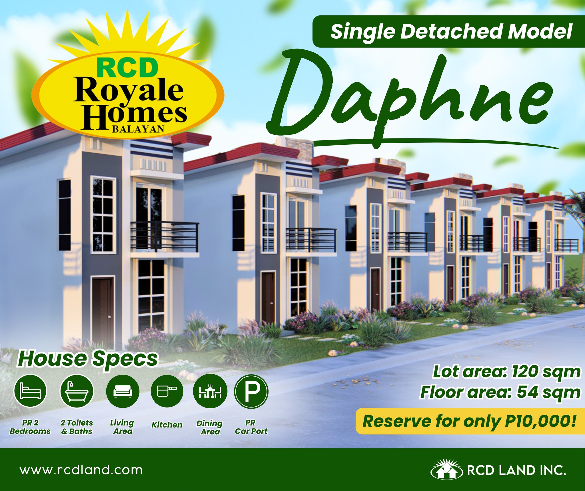 🏡 𝐃𝐚𝐩𝐡𝐧𝐞: 𝐌𝐨𝐝𝐞𝐫𝐧 𝐚𝐧𝐝... - RCD Royale Homes Balayan, Batangas | Facebook