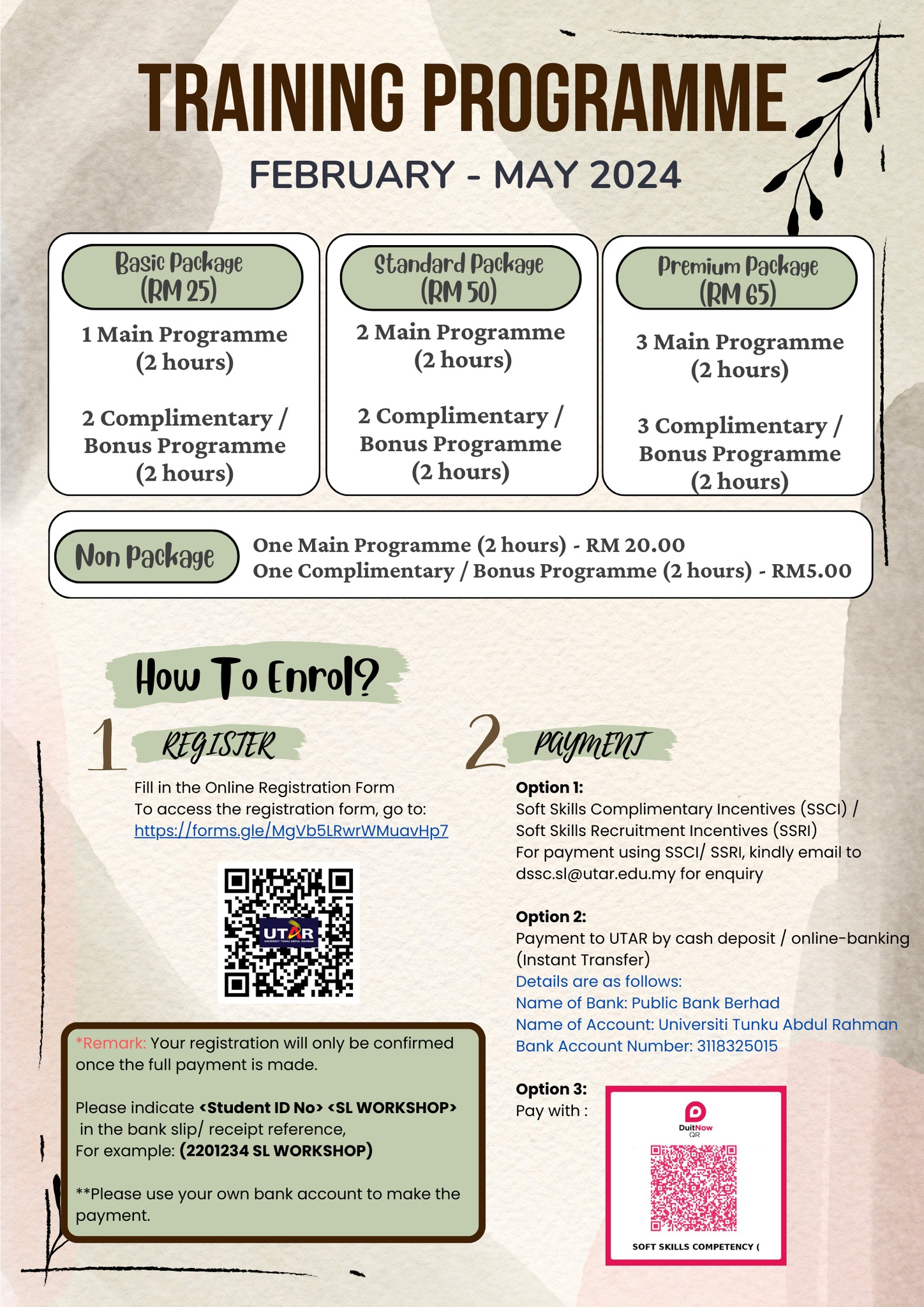 Soft Skills Programme to join... - DSSC - UTAR Sg Long Campus | Facebook
