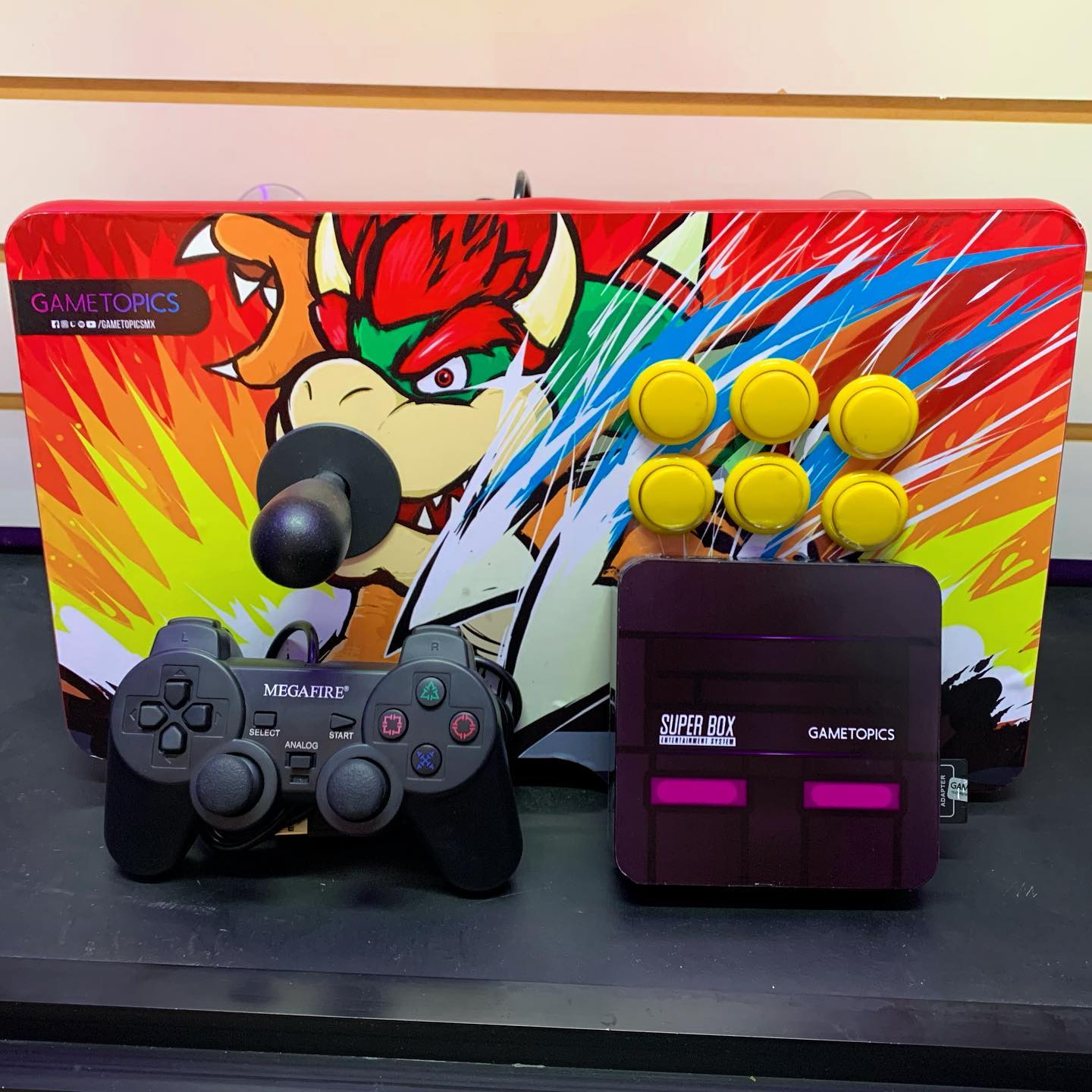Game Topics - Kit Super Box 32Gb con tablero Arcade individual a solo ...