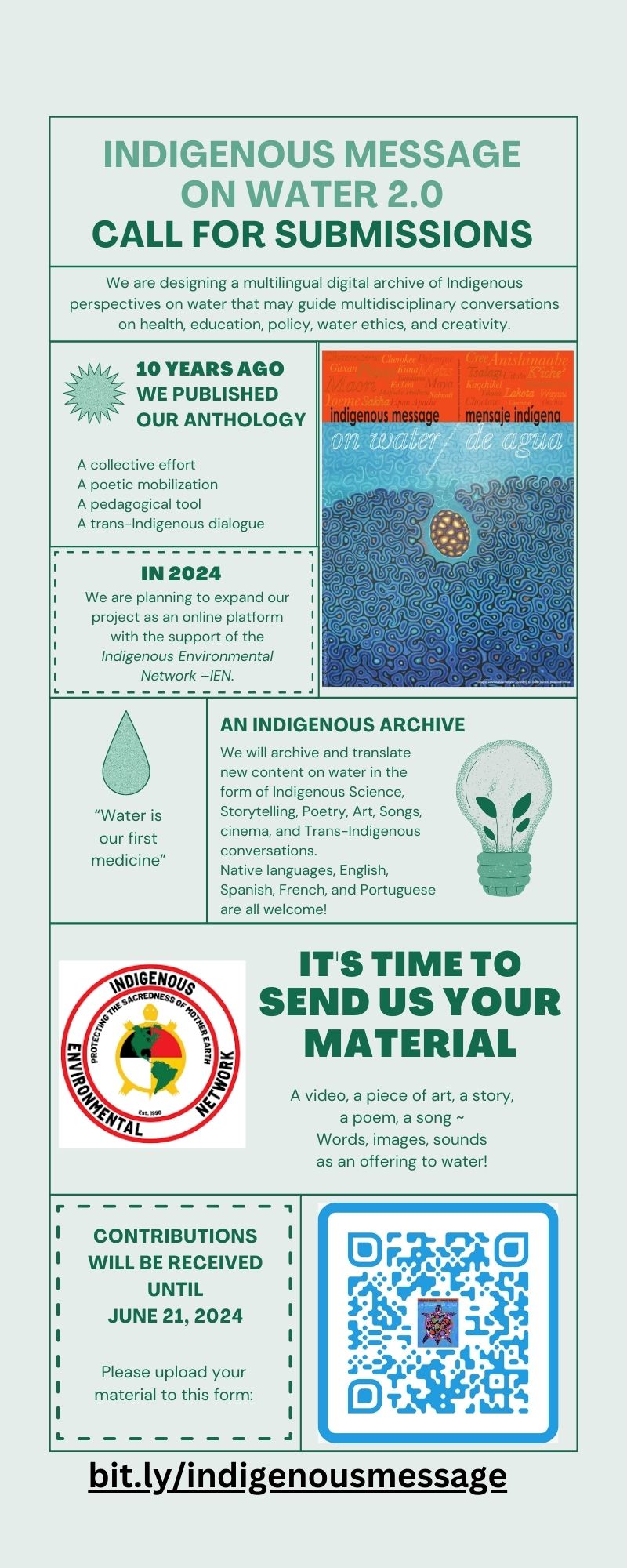 Indigenous Message on Water / Mensaje Indígena de Agua