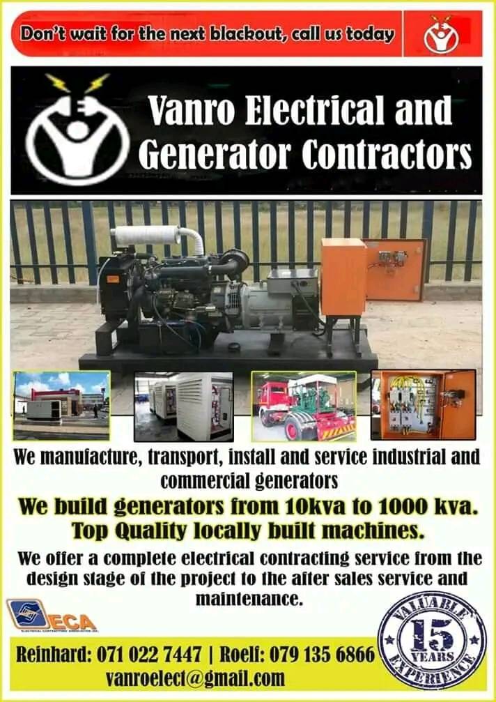 VANRO Electrical and Generators
