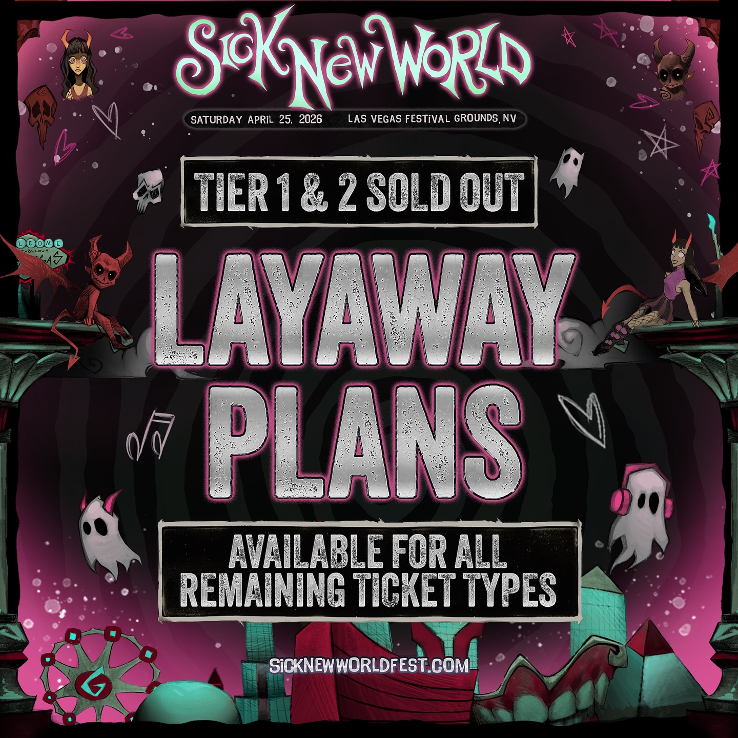 Sick New World - LAYAWAY PLANS AVAILABLE FOR ALL REMAINING... | Facebook