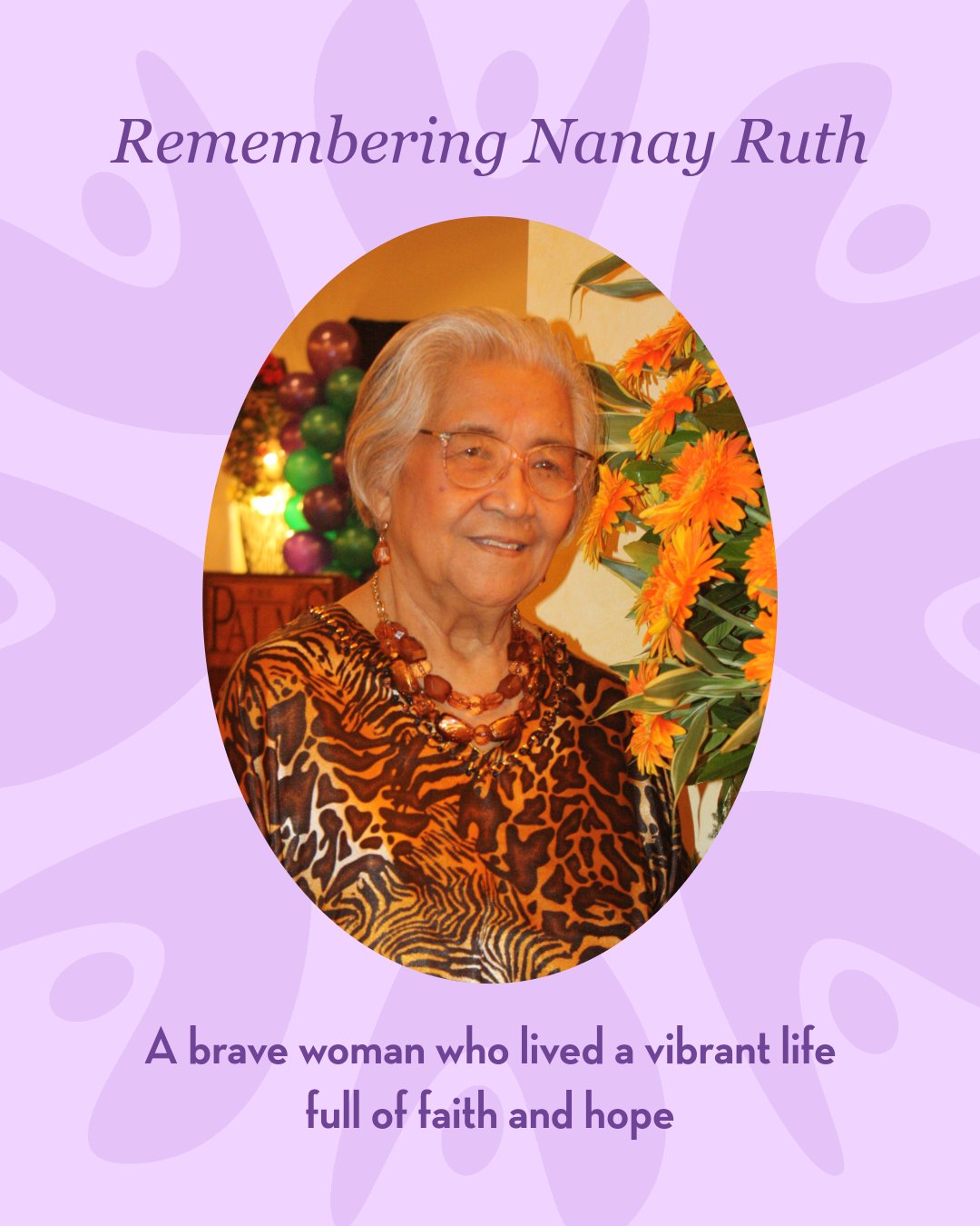 Today, we celebrate the life and... - The Ruth Foundation | Facebook