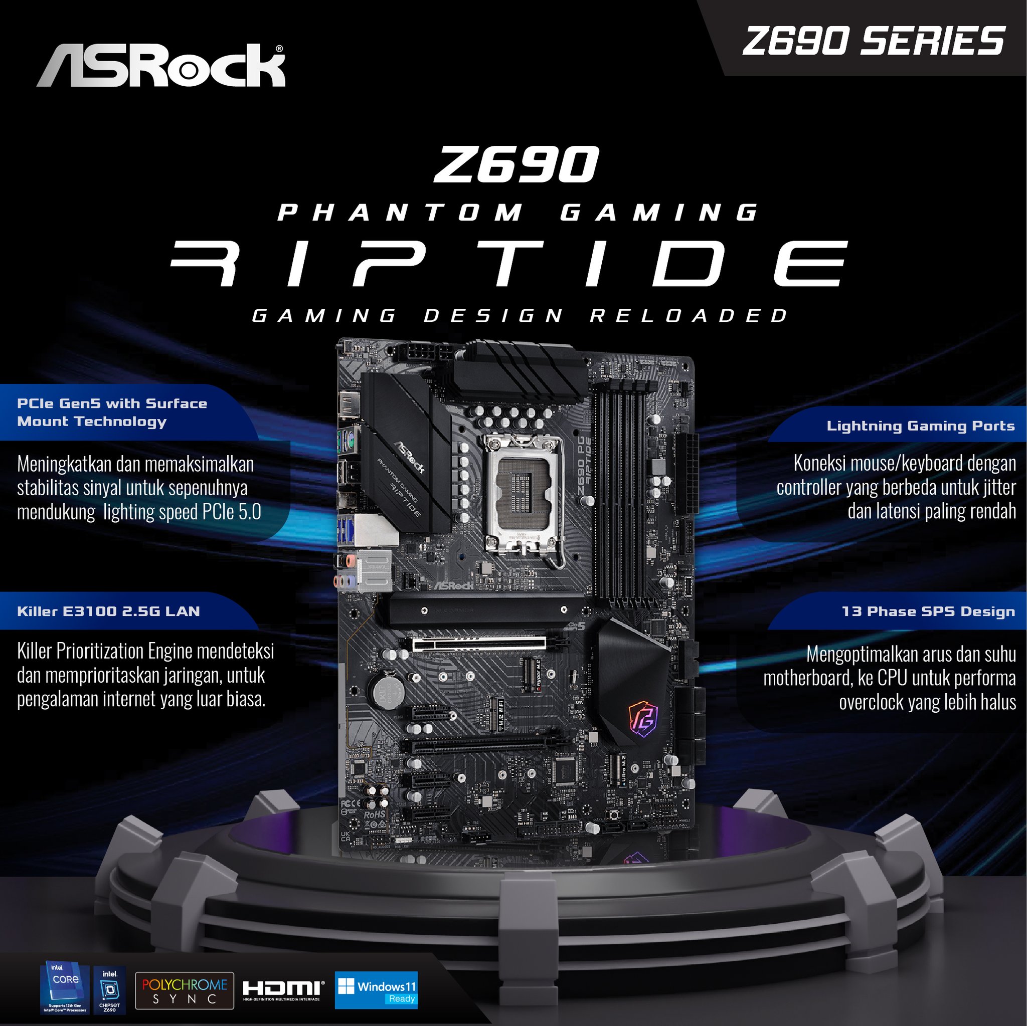 ASRock - Z690 PG Riptide Motherboard yang sangat... | Facebook