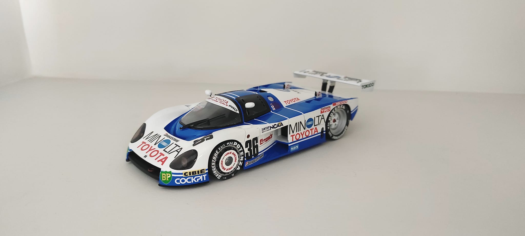 Here is my Minolta Toyota 88c from Hasegawa's kit. This is my